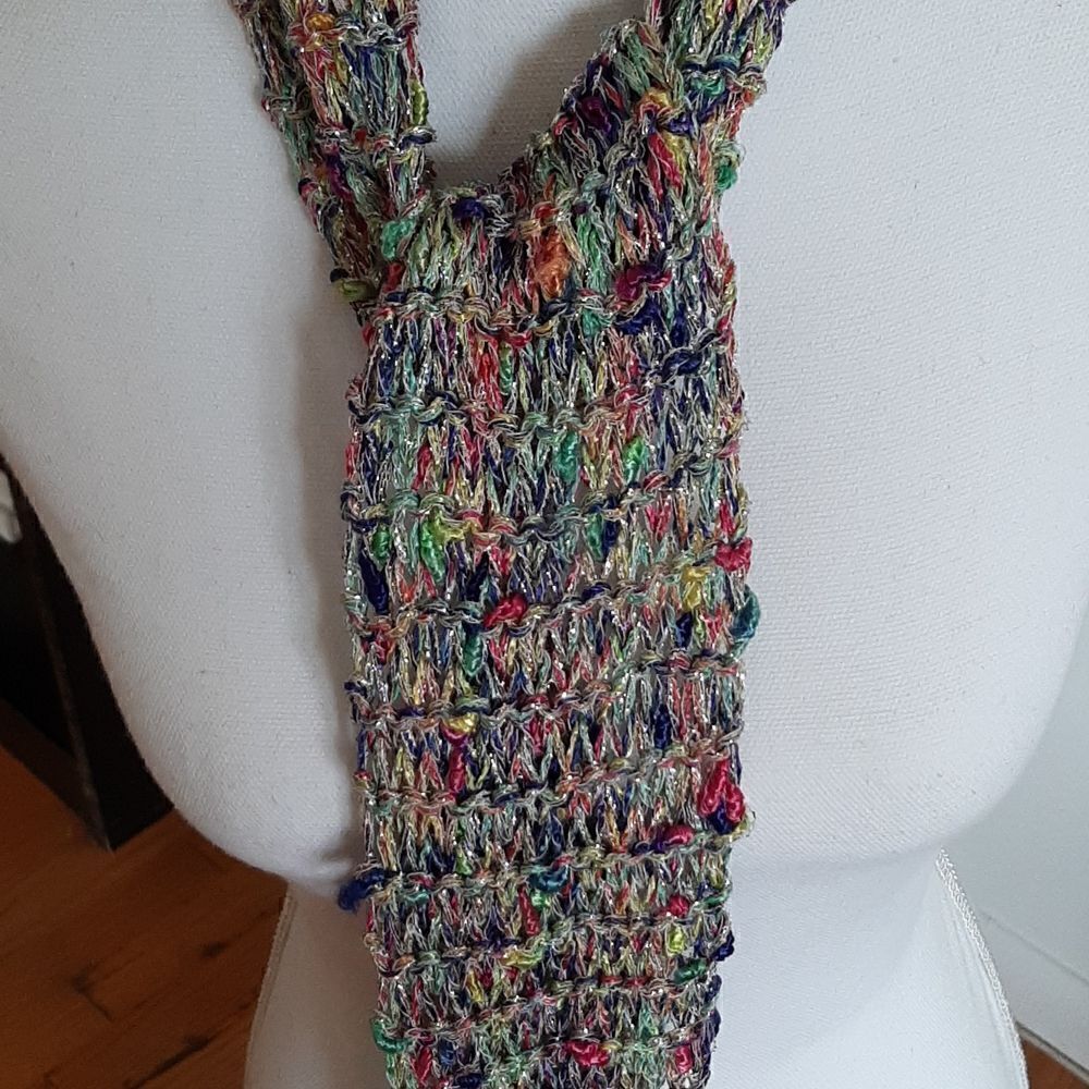 Glitzy knit scarf  
